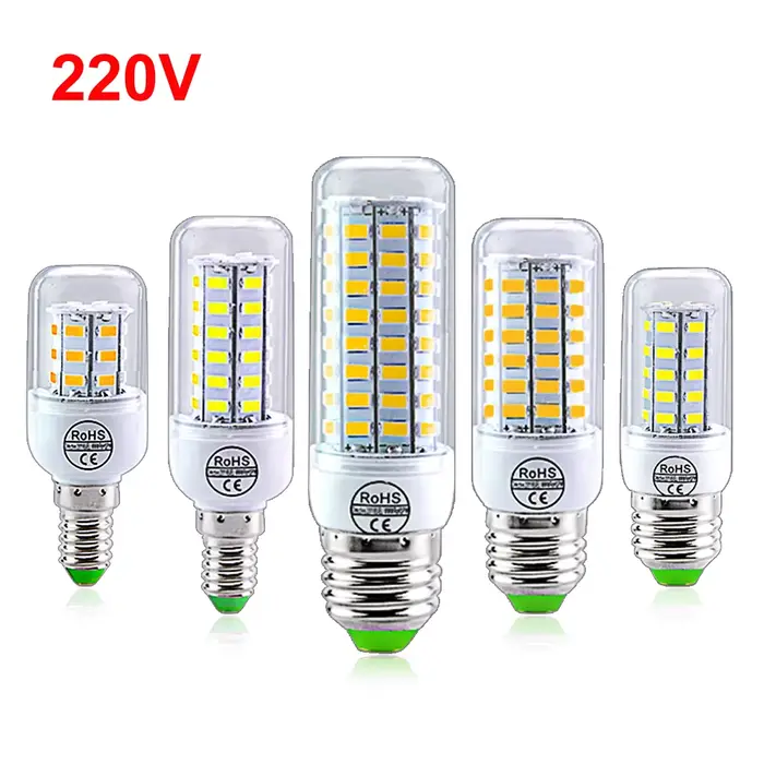Ampoule LED épis de maïs AC 220V E14 E27 24 36 56 72 LED 5730SMD Lampada LED lustre domestique proje