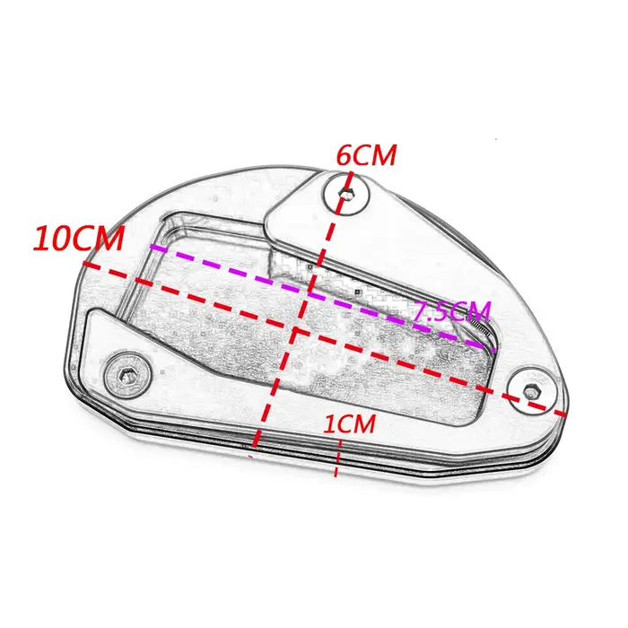 Bouchons de Valve d'extension de béquille latérale, accessoires CNC pour moto Ducati Hypermotard 796
