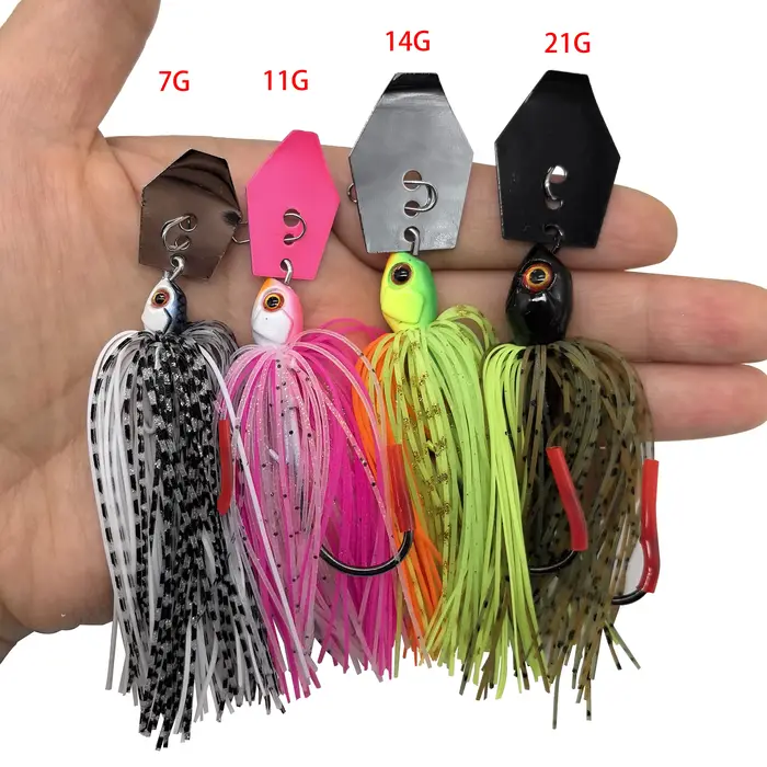 Mycena 7G/9G/11G/14G/21G leurre de pêche Chatter appât spinner appât lame Jig danseur Buzzbait wobbl