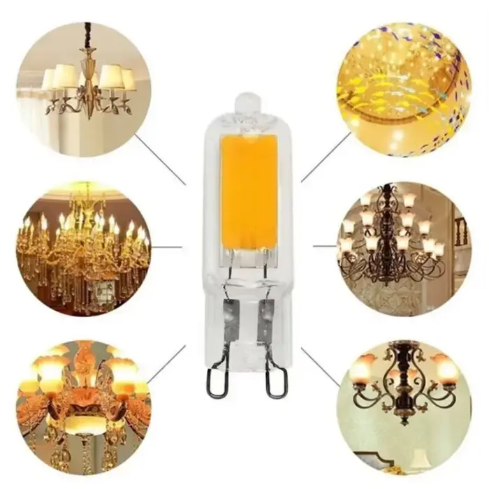 PaaMaa Super lumineux G9 ampoule LED 7W 9W 12W15W 220V lampe en verre lumière à puissance constante 