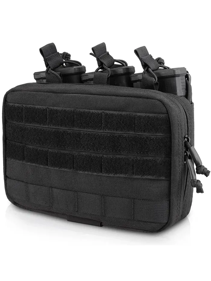 Pochette Admin Triple Mag, Pochette Tactique pour Chargeurs, Organisateur Utilitaire Molle EDC, Port