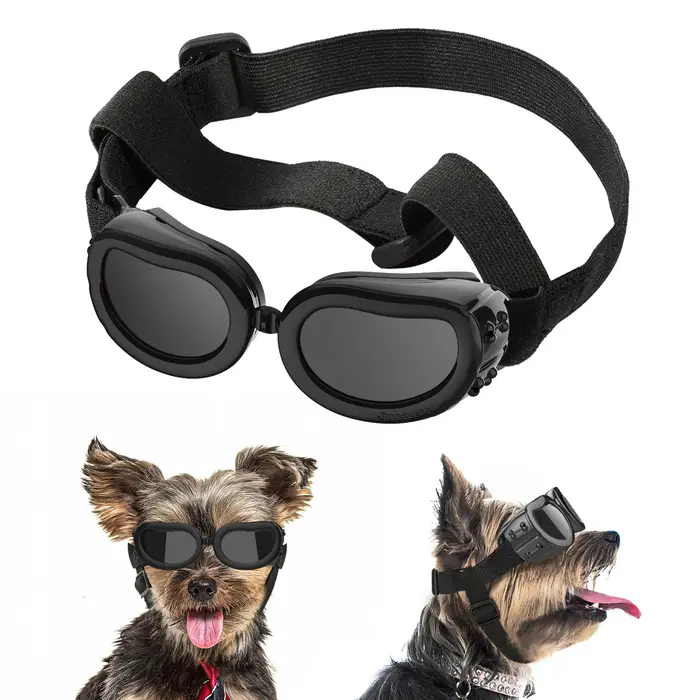 Lewondr Lunettes de soleil pour chiens de petite raie Lunettes de protection UV pour petits chiens P