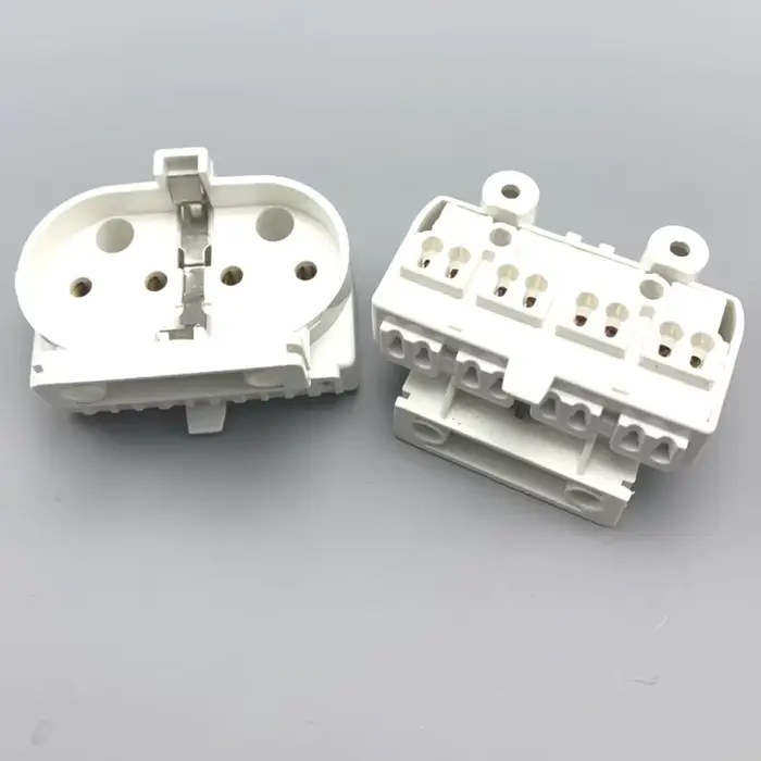 Base de lumière UV blanche 2G11, support de lampe en Tube PL H 2A 500V, convertisseur de douille de 