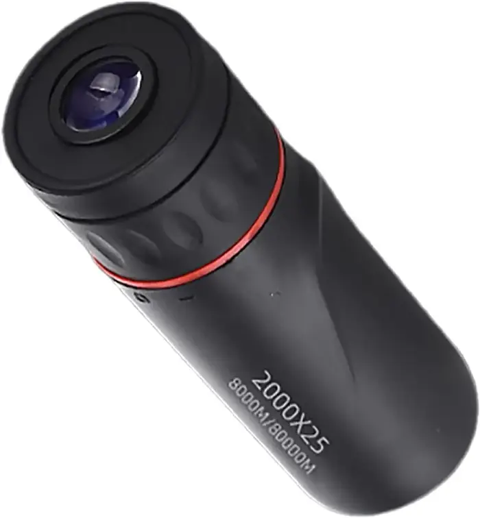 Monoculaire HD 2000x25 mini portable - Télescope mobile phone pour camping chasse observation oiseaux