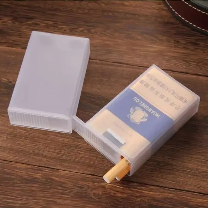 Boîte à cigarettes en plastique, paquet de 20, étui à cigarettes Transparent résistant à l'humidité et à la pression, housse de protection Portable étanche