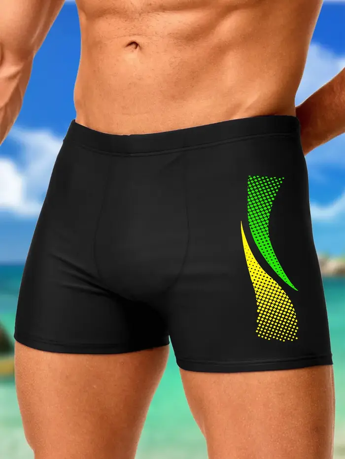 Maillot de bain avec imprimés de mode pour hommes, Boxer de plage à séchage rapide avec cordon de se