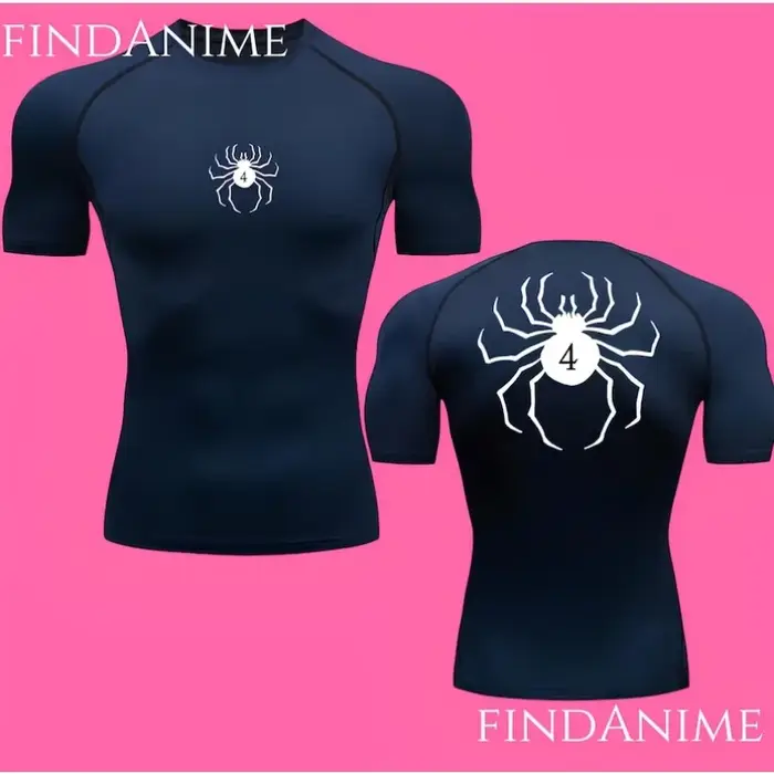 T-shirts de compression Spider, T-shirt de compression Anime Phantom Troupe Hunter x Hunter, T-shirt