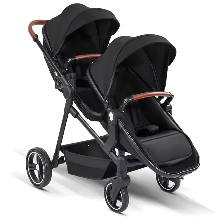 Nouvelle poussette Double légère pliable, Double siège, Portable, multifonctionnelle, peut être pris