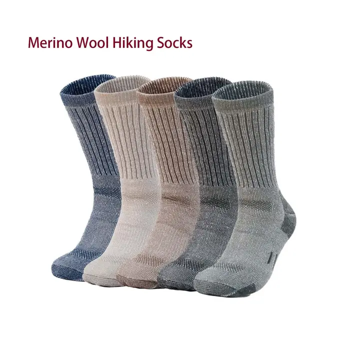 Chaussettes chasse merino homme 4 paires - Chaussettes techniques hiver épaisseur confort randonnée