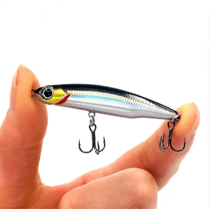 1 pièces crayon coulant leurre de pêche Wobblers 5 cm 3.5g Mini artificiel métal dur appât gabarit 3