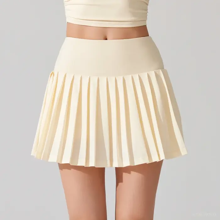 ALINOCalculator-Jupe de tennis plissée pour femme avec poche, short de golf athlétique, taille haute