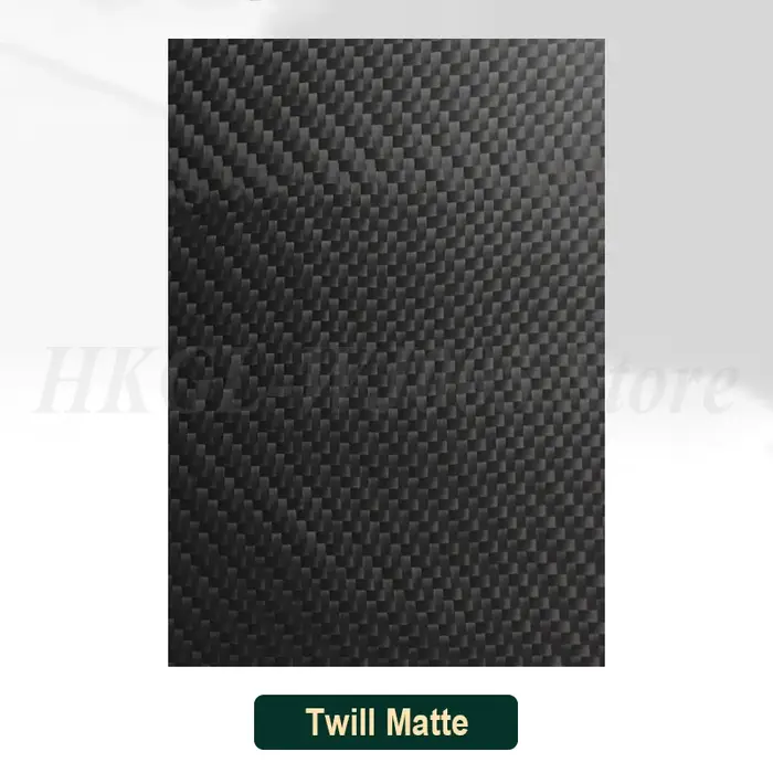 Feuille de Fiber de carbone 3K épaisse de 0.2 à 10mm, plaque de Fiber de carbone 100% Pure, panneau 