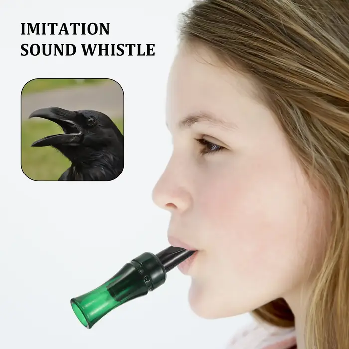 Appelant corbeau et corneille pour chasse - Sifflet imitation son plastique observation oiseaux naturel