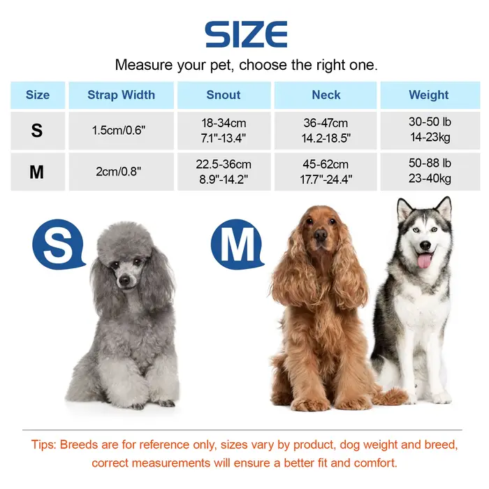 Muselière pour chien en Nylon réfléchissant