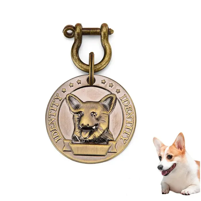 ID d'animaux de compagnie gravé personnalisable VIP pour chien chat étiquettes de plaque signalétiqu