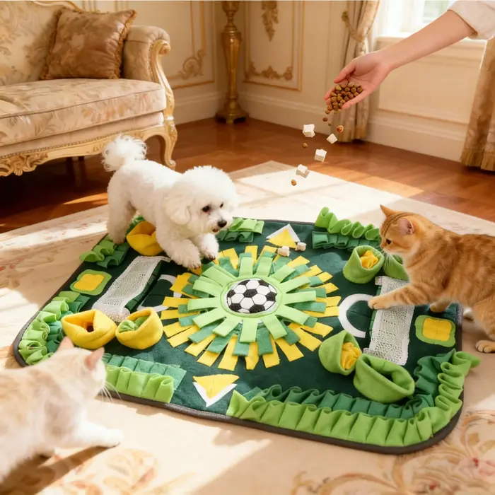 Tapis de reniflement pour chiens de petite taille. Jouets interactifs pour chiens - Réduit l'ennui e