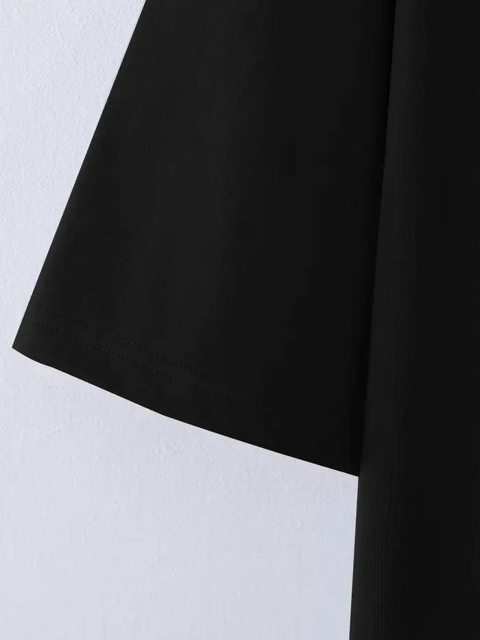 T-shirt pour homme de style japonais, imprimé grue, col rond, manches courtes, en polyester, avec dé
