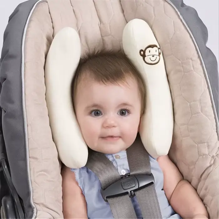 Oreiller cervical en gel pour poussette de bébé, siège de voiture, protecteur de tête, coussin de so