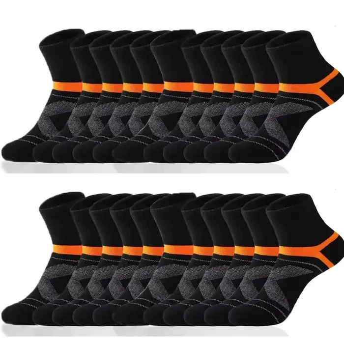 Lot chaussettes chasse homme noir 3/5/10/20 paires - Sport casual automne hiver respirantes