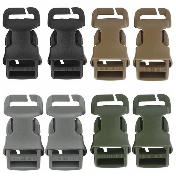 Lot de 2 ceintures tactiques pour gilet, boucles à attache rapide QASM/boucles à dégagement latéral 