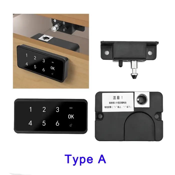 Serrure de porte de placard de tiroir d'armoire de mot de passe intelligent