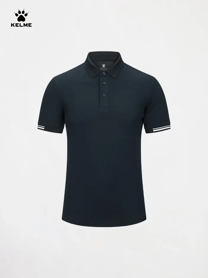 Kelme – Polo confortable pour hommes, T-shirt à revers, pour Sports de plein air, respirant, manches