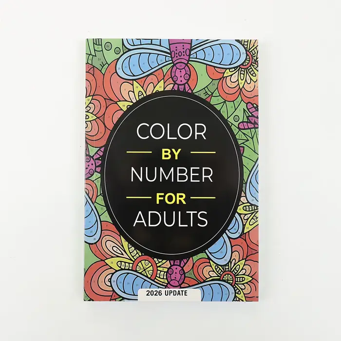 Coloriage par numéros pour adultes : relaxation et soulagement du stress pour adultes, fleurs, anima