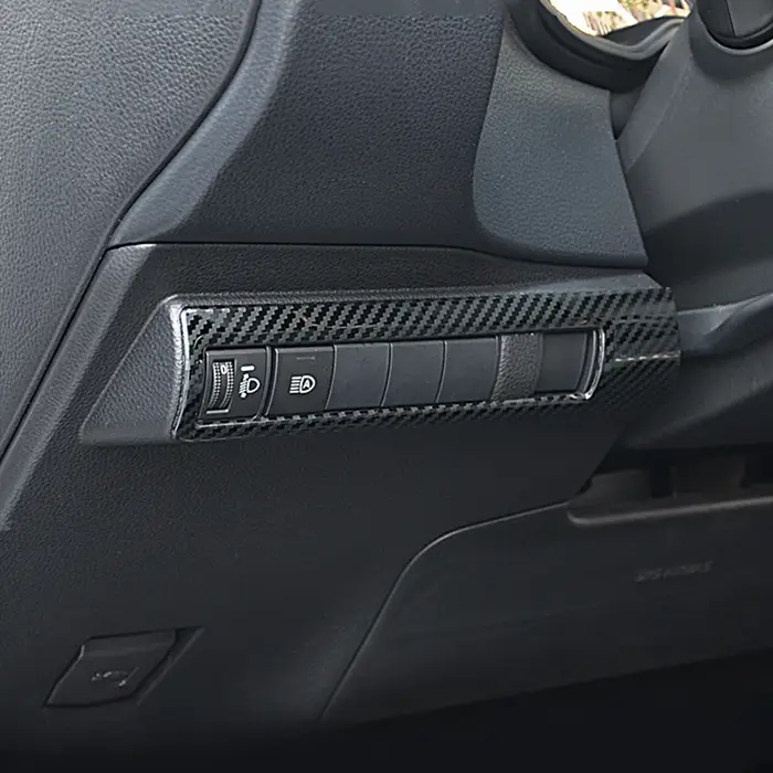 Joli de lampe frontale de voiture en acier inoxydable, bouton de réglage de la lumière du sauna, pan