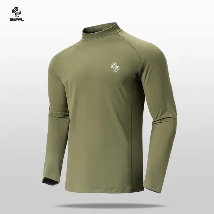 SBWL hommes de haute qualité cyclisme randonnée sports de plein air à manches longues T-shirt loisir