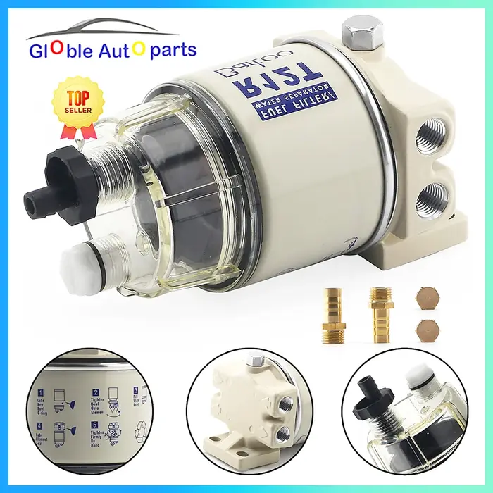 Kit complet de séparateur d'eau de filtre à carburant R12T-filtre marin SPIN-ON R12T remplace S3240 