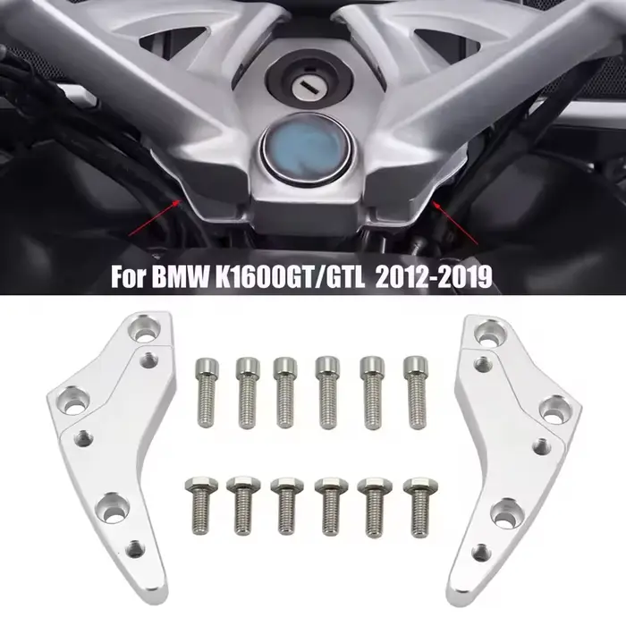 Rehausseurs de guidon de moto en alliage d'aluminium, adaptateurs de hauteur de 18mm pour BMW K1600G