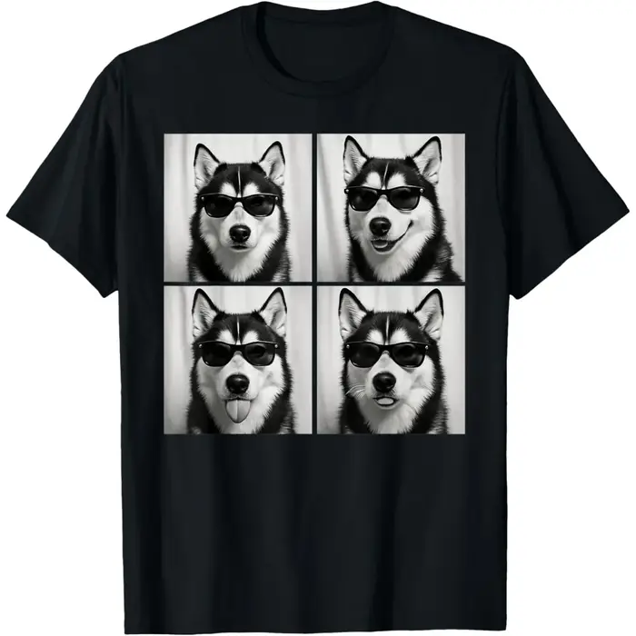 Drôle sibérien Husky amant mignon Huskies chien t-shirts hommes coton Humor Streetwear t-shirt à manches courtes unisexe vêtements amples
