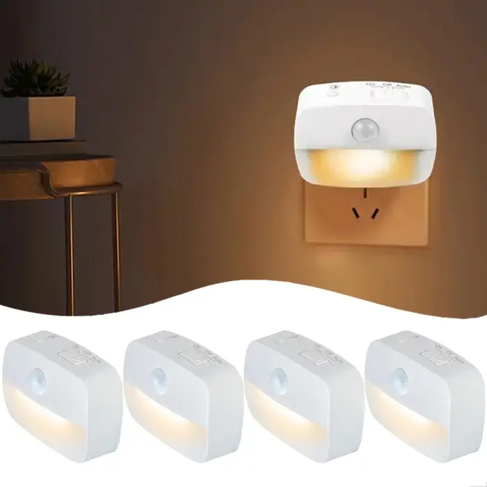 Veilleuse LED avec détecteur de mouvement intelligent, prise UE, applique murale pour la maison, all