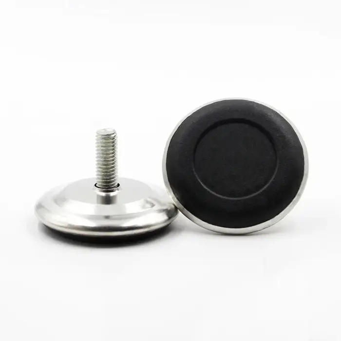 Pieds de meubles réglables en acier inoxydable, 4 pièces, armoire de Table, niveleur fixe antidérapa