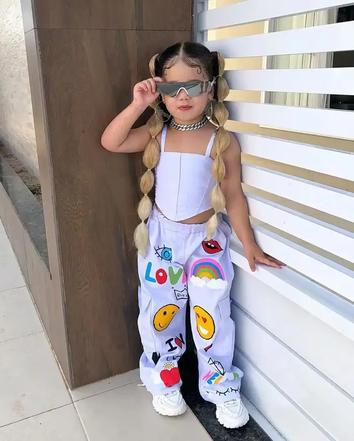 Vêtements pour enfants, ensemble 2 pièces pour filles, haut à bretelles + pantalon Long, mode pour e