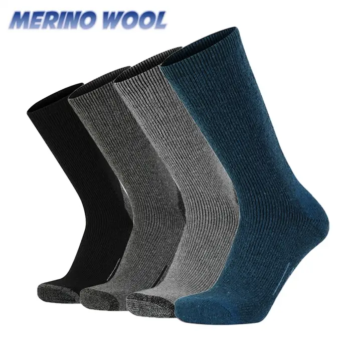 Chaussettes merino 70% chasse hiver - Chaussettes techniques ski randonnée chaleur extrême confort