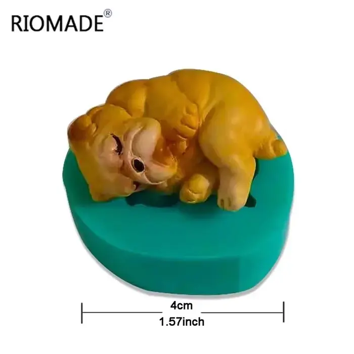 Moule en silicone Mini Bouledogue pour décoration de gâteaux, outils de pâtisserie, moule à fondant 