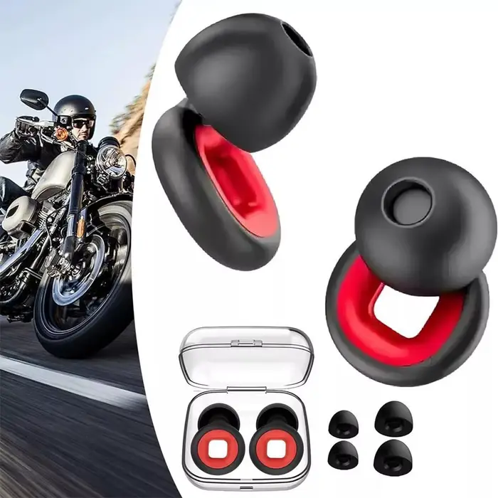 Bouchons d'oreilles pour moto, réduction du bruit de 27 dB, confortables, en mousse à mémoire de forme, en silicone, insonorisés, pour dormir, équipement de moto