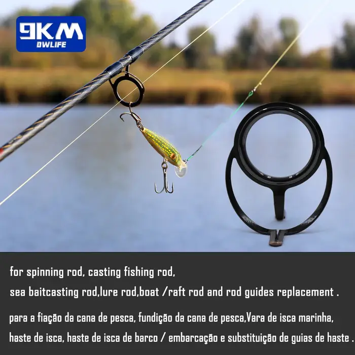 Kit de réparation de canne à pêche, composants de construction de canne à pêche rotative, Guides de 
