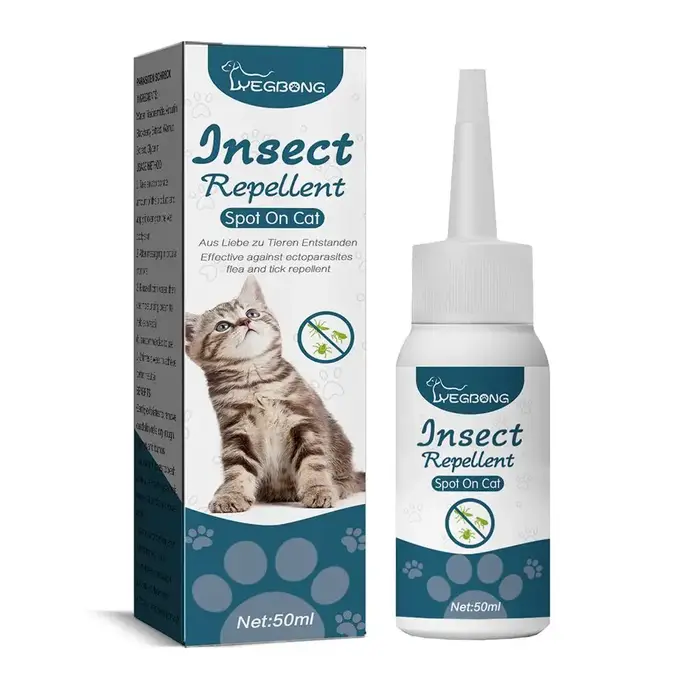 1/2/3PC Gouttes anti-puces pour animaux de compagnie, traitement contre les puces, les tiques, les p