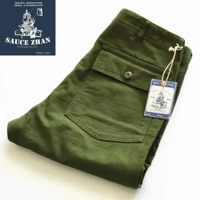 Pantalon utilitaire vintage OG107 olive - Style militaire classique pour chasseurs traditionnels