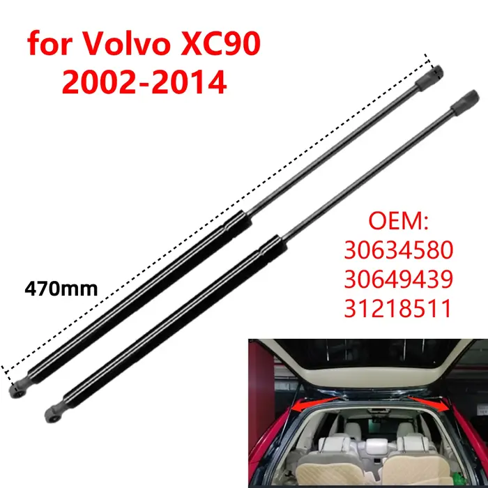 2 pièces 30634580 pour Volvo XC90 MK1 2002-2014 coffre arrière de voiture coffre hayon entretoises à