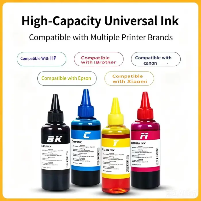 Kit d'encre de recharge universel 400 ml compatible avec HP, Canon, Lexmark, Epson, Dell, Brother, toutes cartouches d'encre rechargeables CISS