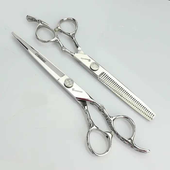 Ciseaux de coiffure professionnels originaux, ciseaux à effiler, acier inoxydable 6/7 pouces, outil 