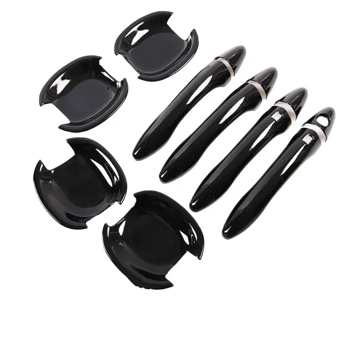 Pour Kia Sportage MK3 2011 2012 2013 2014 2015 2016 noir brillant Chrome poignée de porte de voiture