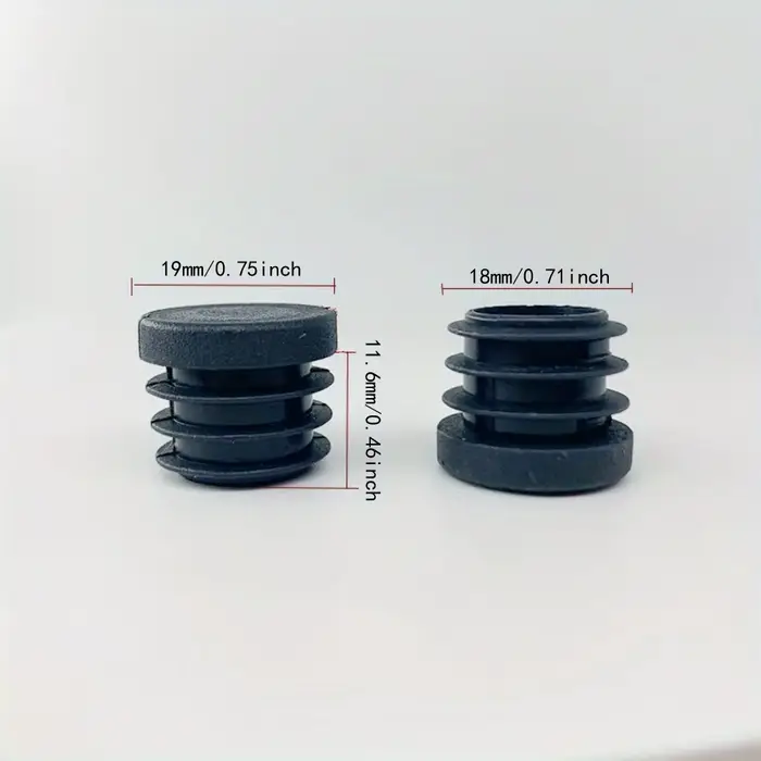 Bouchons de trou en plastique ronds, inserts pour tubes métalliques, bouchons de quincaillerie, clôt