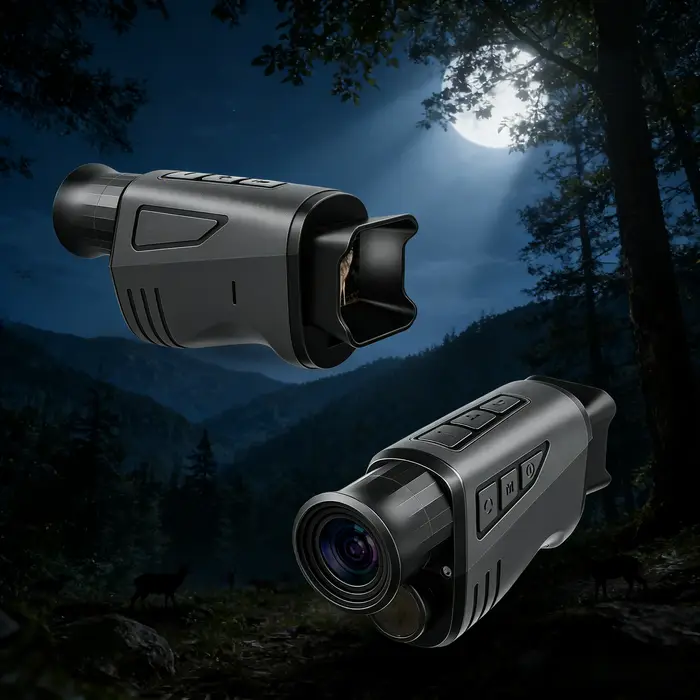 Dispositif vision nocturne portable monoculaire enregistrement vidéo photo observation terrain camping extérieur