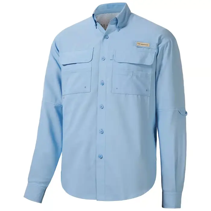 BASSDASH Chemise boutonnée de pêche à manches longues UPF 50 pour homme Performance Séchage rapide F