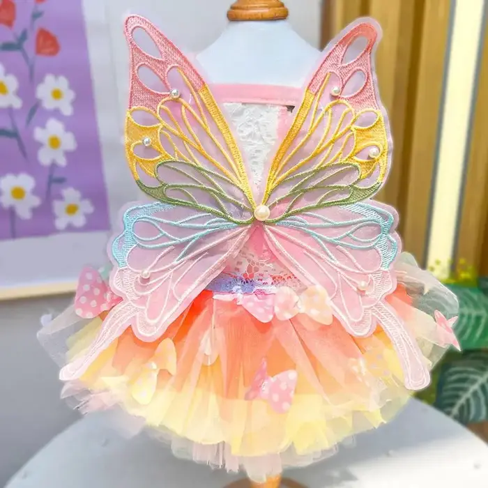 Robe de princesse papillon pour chien, vêtements doux pour chien, Super petit, mignon, Chihuahua, im