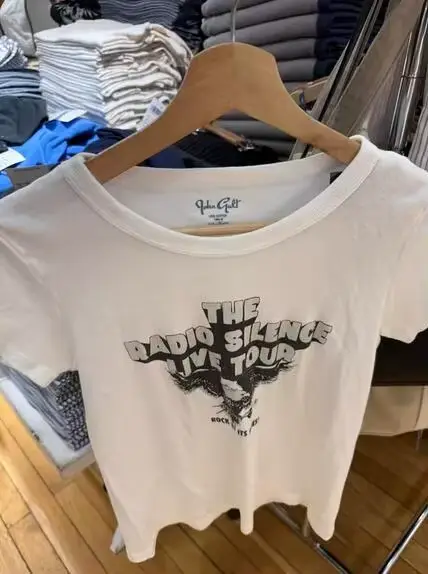 Mode aigle lettres imprimer à manches courtes t-shirt femmes été nouveau coton blanc décontracté col rond hauts amples Vintage Simple mince T-shirts